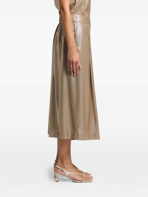 PESERICO lamé twill trousers