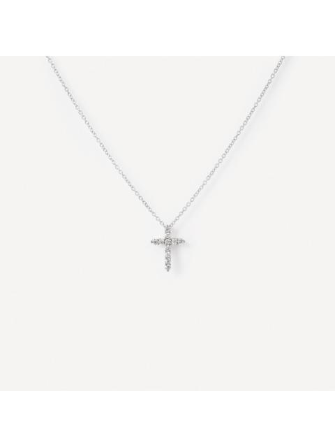 TOUS White gold cross Necklace with diamonds TOUS ATELIER