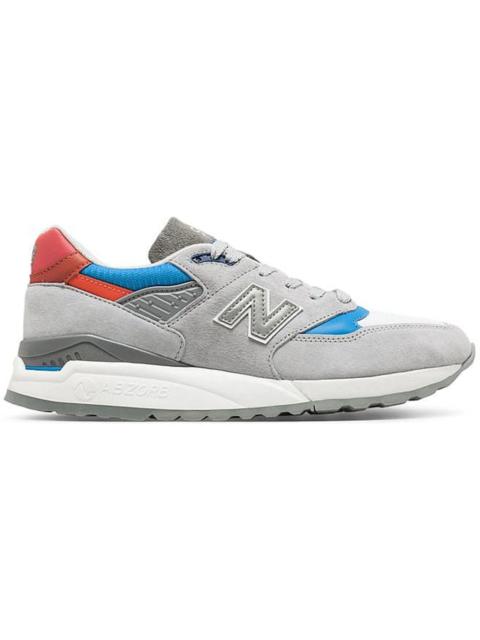 New Balance 998 Grey Light Blue Red