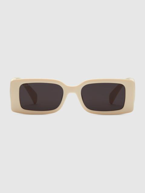 Rectangular-frame sunglasses