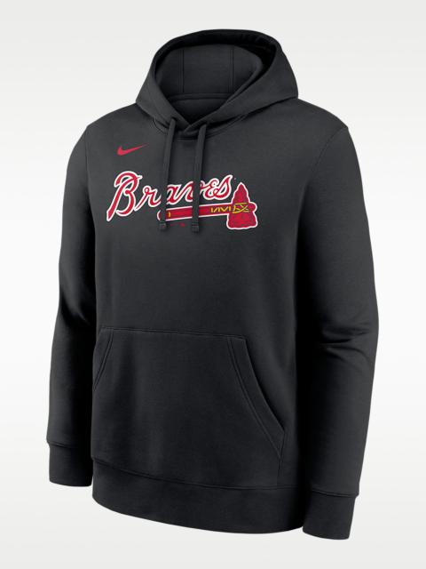 Nike Atlanta Braves Club Men's Nike MLB Pullover Hoodie
