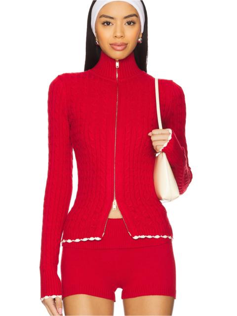 Frankies Bikinis Carter Cable Knit Sweater