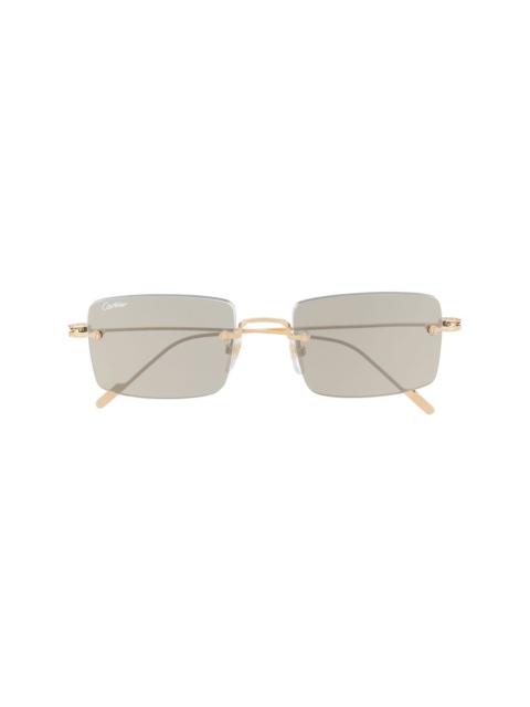 Cartier Signature C de Cartier Precious rectangular sunglasses