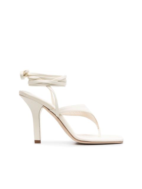 tie-detail 100mm heeled sandals