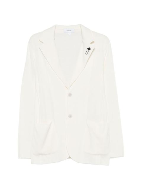 LARDINI flower brooch jacket