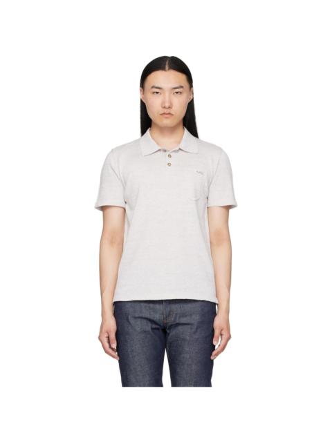 A.P.C. Gray Gide Polo