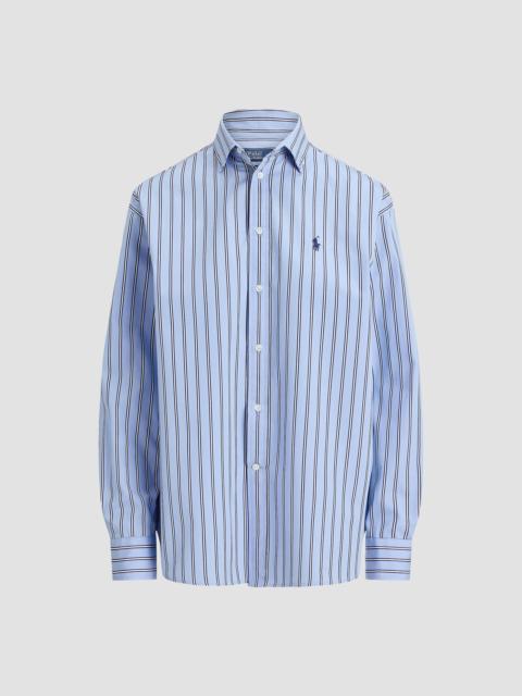 Polo Ralph Lauren Women's Relaxed-Fit Striped Cotton Shirt - Blue White