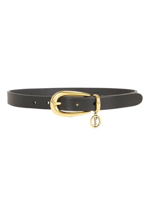 SAINT LAURENT Fine Ceinture Boucle Allongee Charm Belt