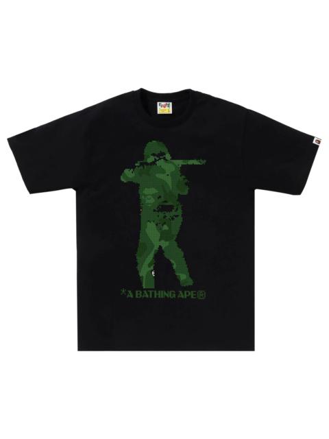 BAPE Bitmap Soldier Tee 'Black'