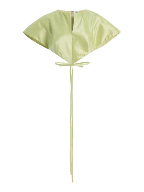 ROSIE ASSOULIN Sands Through the Hourglass Silk Tie Top