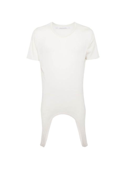 cut-out cotton T-shirt