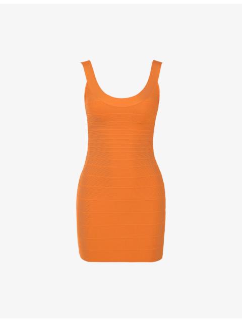 House of CB The OG Scoop-Neck Woven Bandage Mini Dress