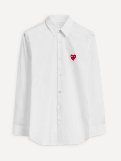 Comme Des Garçons Heart Logo Patch Shirt