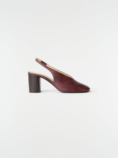 Lemaire 80 MM GLOVE SLINGBACK PUMPS IN SHADED LAMBSKIN