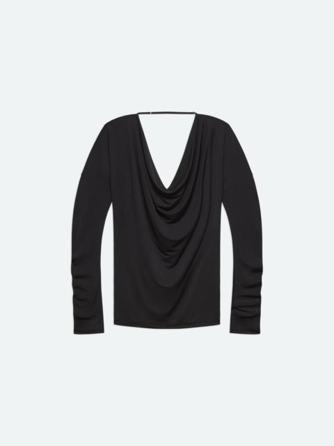 Helmut Lang COWL LONG-SLEEVE TOP
