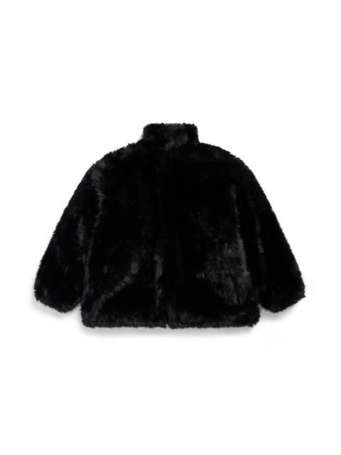 Extended Bb Balenciaga Zip-up Jacket in Black