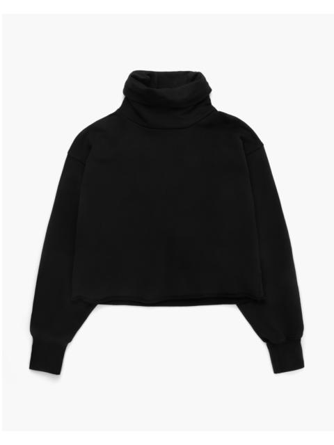 LES TIEN Corey Crop Cowl Neck