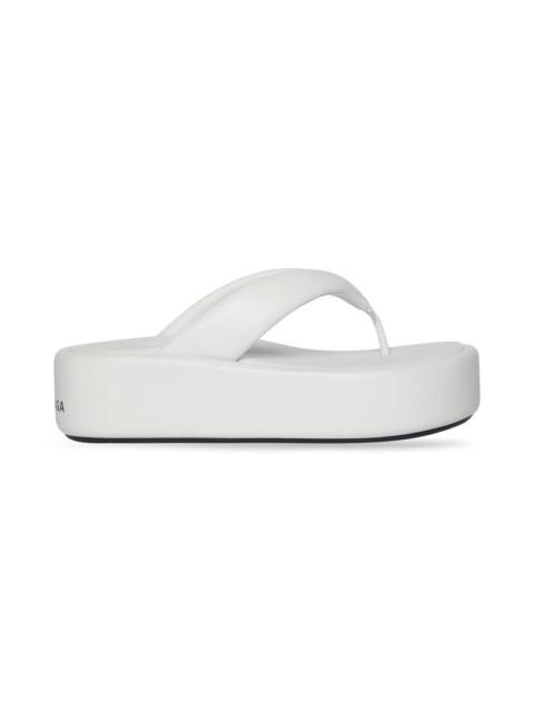 BALENCIAGA Women's Rise Thong Sandal in White