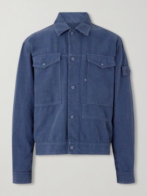 Stone Island STONE ISLAND GHOST Linen-Blend Trucker Jacket