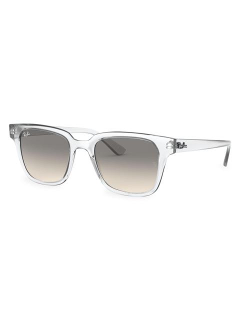 Ray-Ban Men's ​RB4323 51MM Square sunglasses - Blue