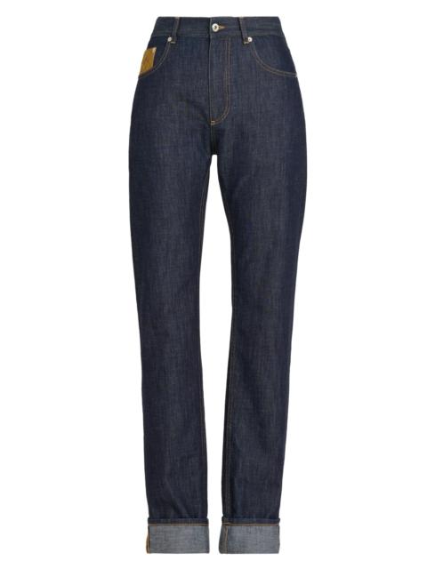 Bottega Veneta Women's Mid-Rise Straight-Leg Jeans - Indigo