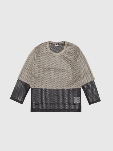 Comme des Garçons Homme Plus DOUBLE LAYERED MESH JERSEY L/S SHIRT