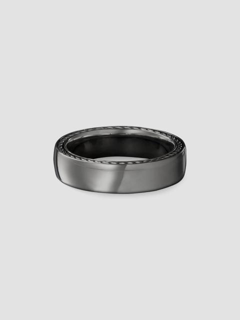 DAVID YURMAN Men's Streamline Band Ring in Sterling Silver, 6MM - Silver