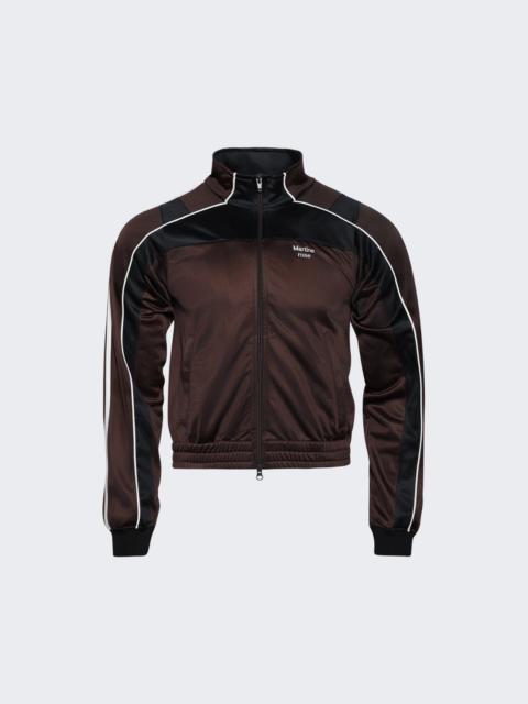 Martine Rose Shrunken Track Jacket Brown