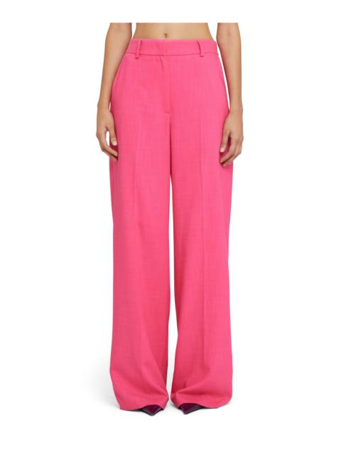 MSGM Coarse viscose tailored pants with straight legs