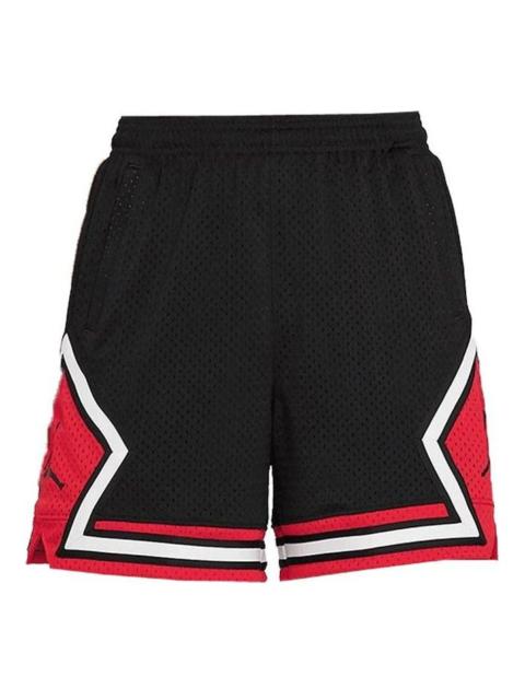 Jordan (WMNS) Air Jordan Contrasting Colors Logo Printing Elastic Waistband Straight Shorts Black DD0288-01