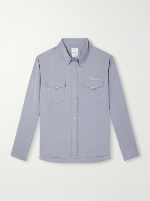 visvim Meridian Logo-Embroidered Canvas Shirt