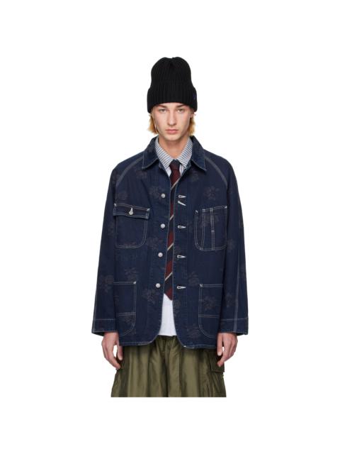 NEEDLES Indigo Coverall Denim Jacket