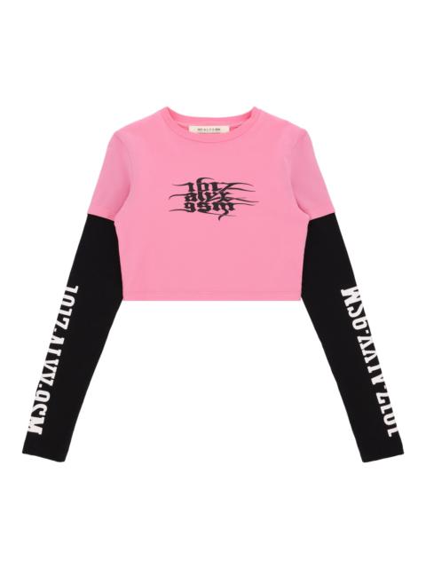 1017 ALYX 9SM DOUBLE SLEEVE CROPPED TEE
