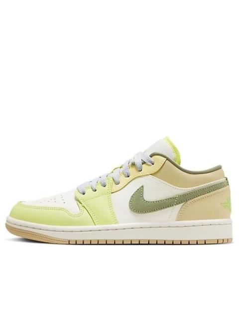 Jordan (WMNS) Air Jordan 1 Low 'Sail Oil Green Light Lemon' FD9906-131