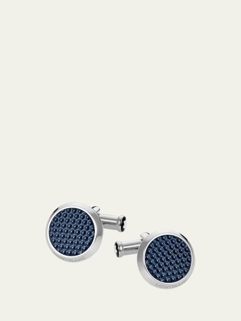 Montblanc Meisterstuck Cufflinks w/ Hexagonal Inlay