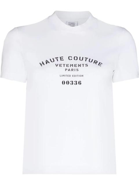 VETEMENTS Haute Couture print T-shirt