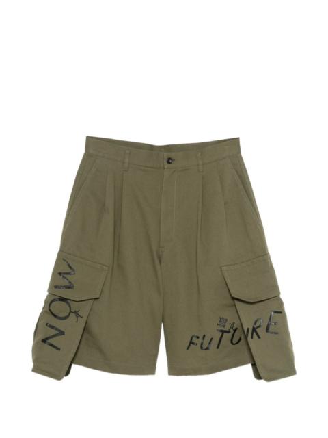 Comme Des Garçons printed-details cargo shorts
