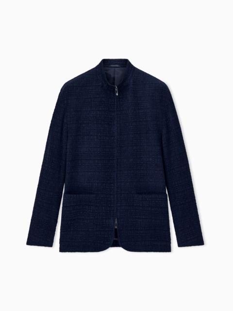 GIORGIO ARMANI SPORT JACKET FROISSÈ STRETCH VELVET