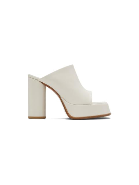 Ambush White Platform Mules