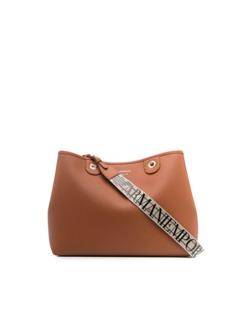 EMPORIO ARMANI logo-strap tote bag