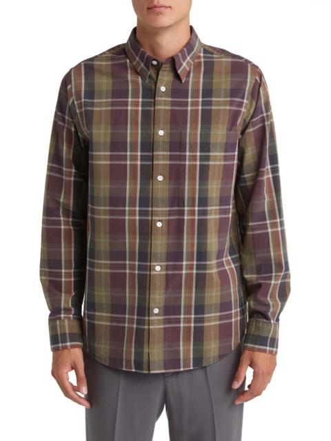 Cohen 5204 Plaid Organic Cotton Poplin Button-Up Shirt