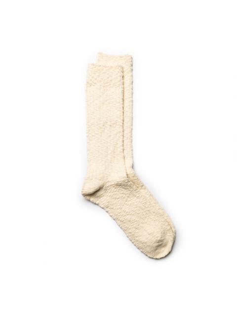 ANONYMOUSISM Anonymous Ism Light Slub Crew Sock Ivory