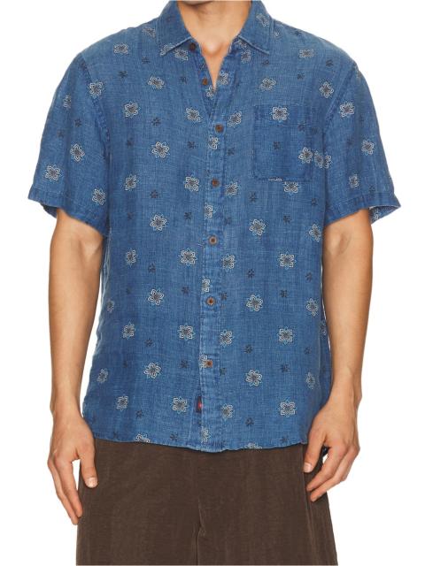 FAHERTY Short Sleeve Palma Linen Shirt