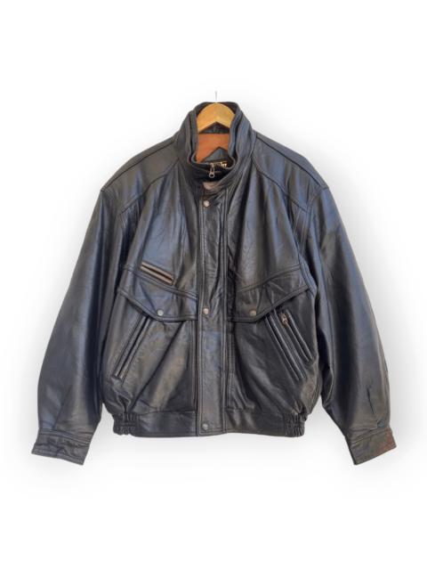 Other Designers Japanese Brand - Vintage Wind Armor Classic Rider Biker Leather Jacket