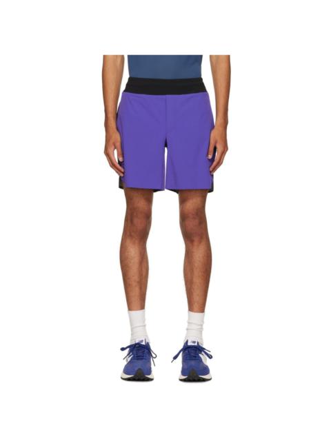 Black & Purple Lightweight Shorts