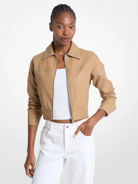 MICHAEL KORS Studded Cropped Jacket
