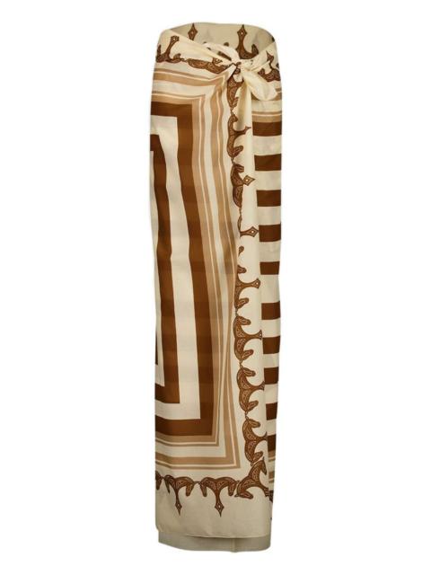 Johanna Ortiz palm-tree striped pareo
