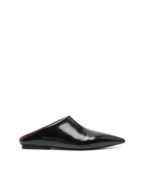 Marsèll pointed-toe flat leather mules