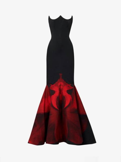 Women's Ghost Orchid Evening Dress in Black/red