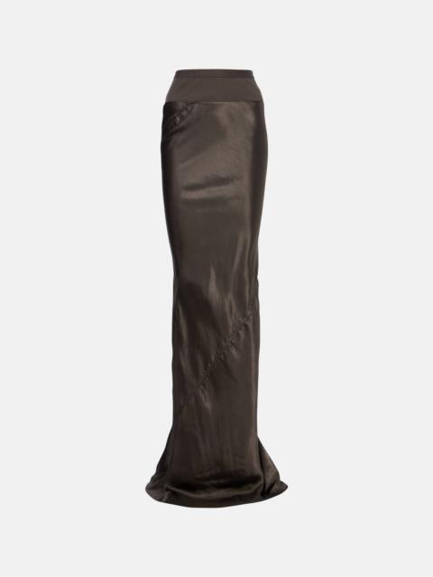 Rick Owens Satin maxi skirt